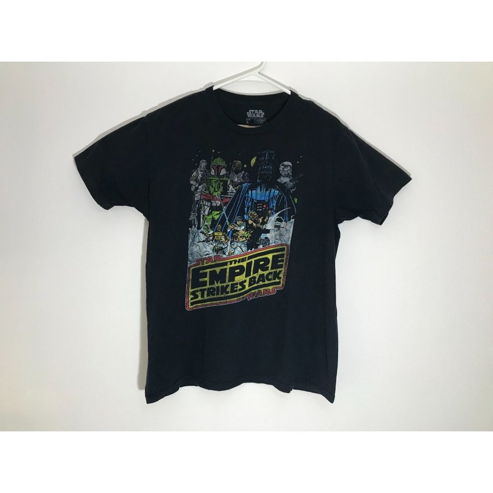 Star Wars Empire Strikes Back Mens L Black T Shirt *7